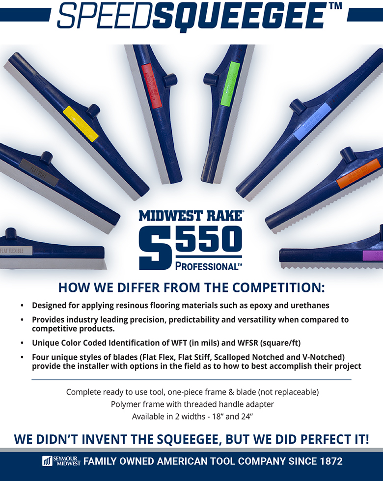 Seymore Midwest: 24" SpeedSqueegee®, 8-12 Mil (Red) - Image 3